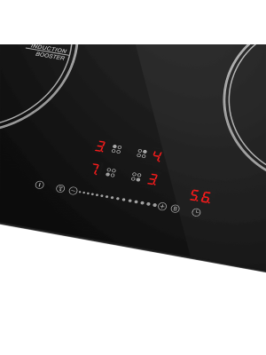 Индукционная варочная панель Maunfeld CVI594STBK Black вблизи