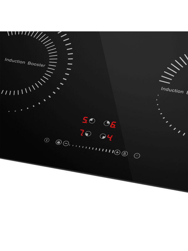 Индукционная варочная панель Maunfeld  CVI594STBKC Black вблизи