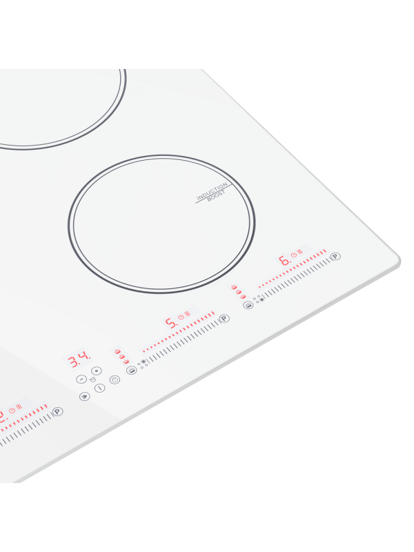 Индукционная варочная панель Maunfeld CVI594SWH White вблизи