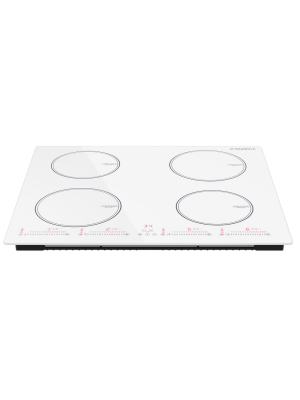 Индукционная варочная панель Maunfeld CVI594SWH White спереди