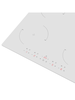 Индукционная варочная панель Maunfeld CVI604EXWH White вблизи