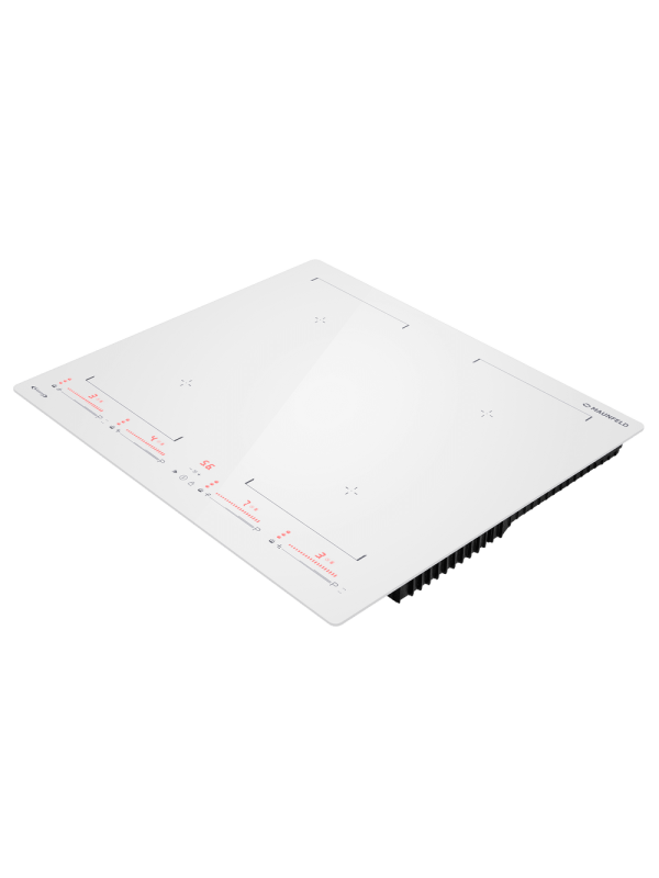 Индукционная варочная панель Maunfeld CVI604SBEXWH Inverter White сбоку