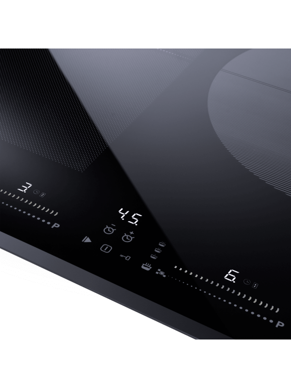 Индукционная варочная панель Maunfeld CVI804SFBK Lux Black вблизи