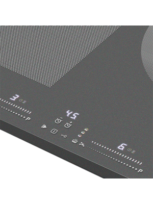 Индукционная варочная панель Maunfeld CVI804SFDGR Graphite вблизи