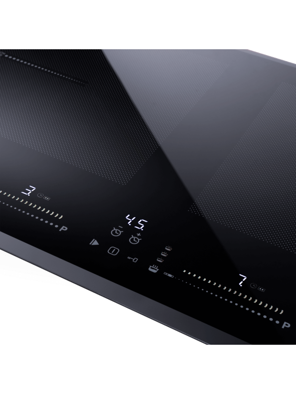 Индукционная варочная панель Maunfeld CVI904SFLBK Lux Black вблизи