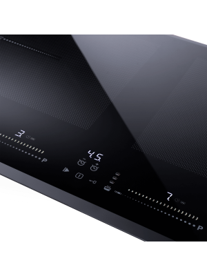 Индукционная варочная панель Maunfeld CVI904SFLBK Lux Black вблизи