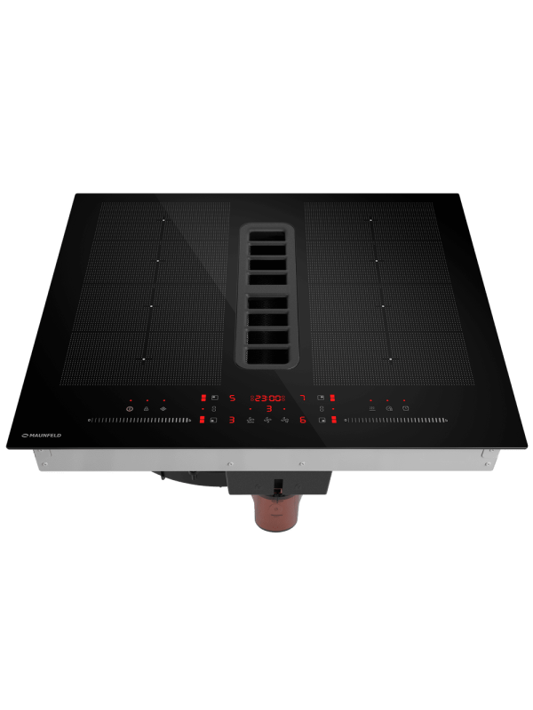 Индукционная варочная панель Maunfeld MIHC604SF2BK Black спереди
