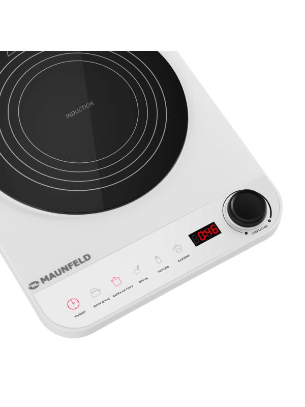 Настольная индукционная плита Maunfeld EFI271MWH вблизи