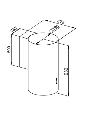 Вытяжка HOMSair Fly 1000SD 39 White схема