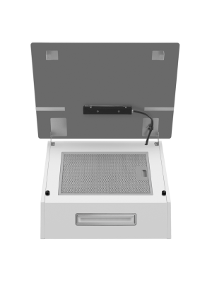 Вытяжка Maunfeld Astro 50 White снизу   с открытой крышкой