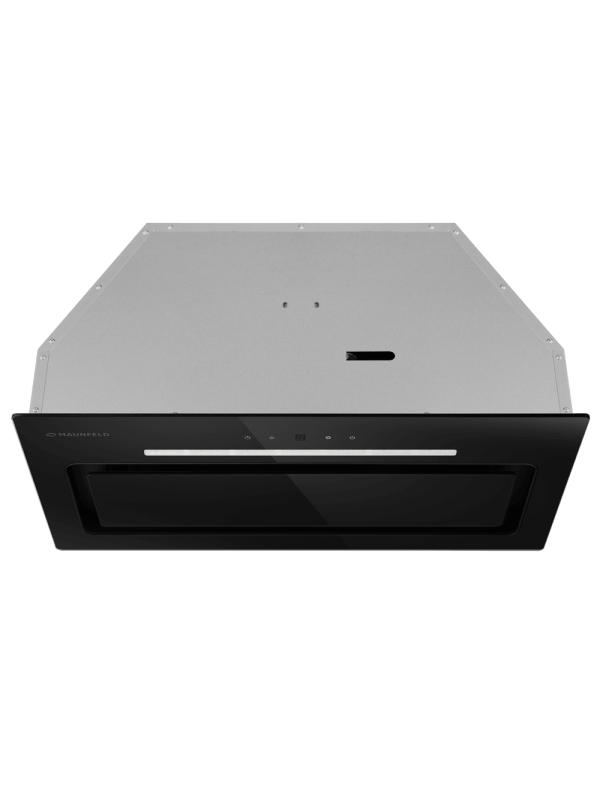 Вытяжка Maunfeld Trapeze 602SGG Black спереди