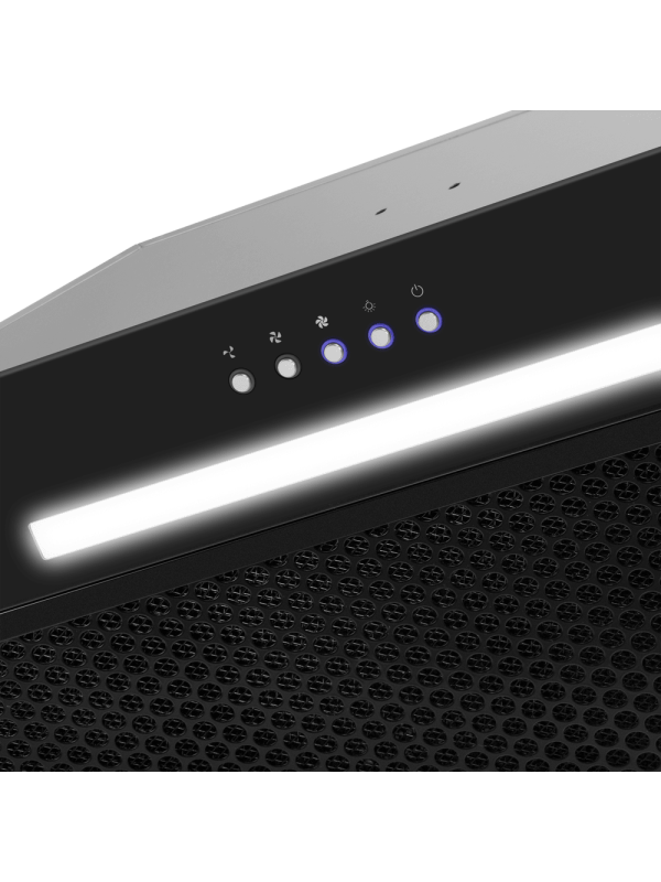 Вытяжка Maunfeld Trapeze 603EM Black вблизи