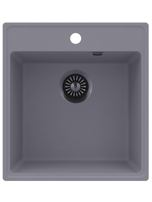 Кухонная мойка Maunfeld Perla 460 MFQS-460LGR светло-серый