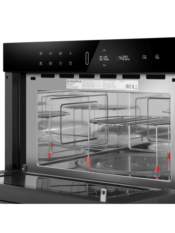 Микроволновая печь Maunfeld MBMO349DGB Black изнутри