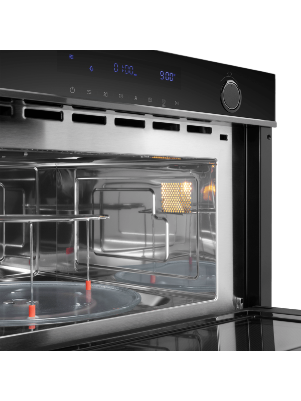 Микроволновая печь Maunfeld MBMO349GB201 Black/Inox изнутри