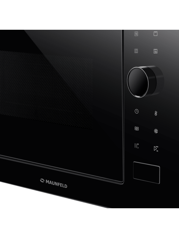 Микроволновая печь Maunfeld XBMO252GB Glossy Black вблизи