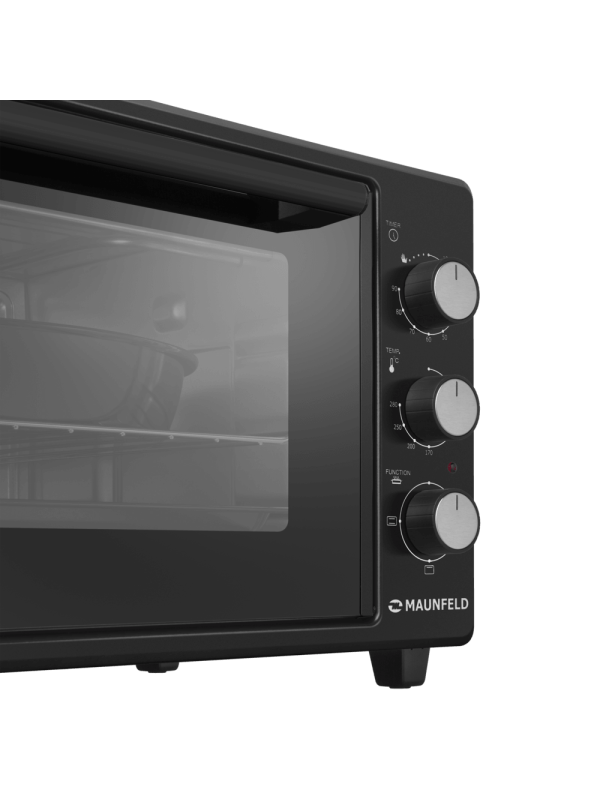 Мини-печь Maunfeld MMO-373MB01 Black вблизи