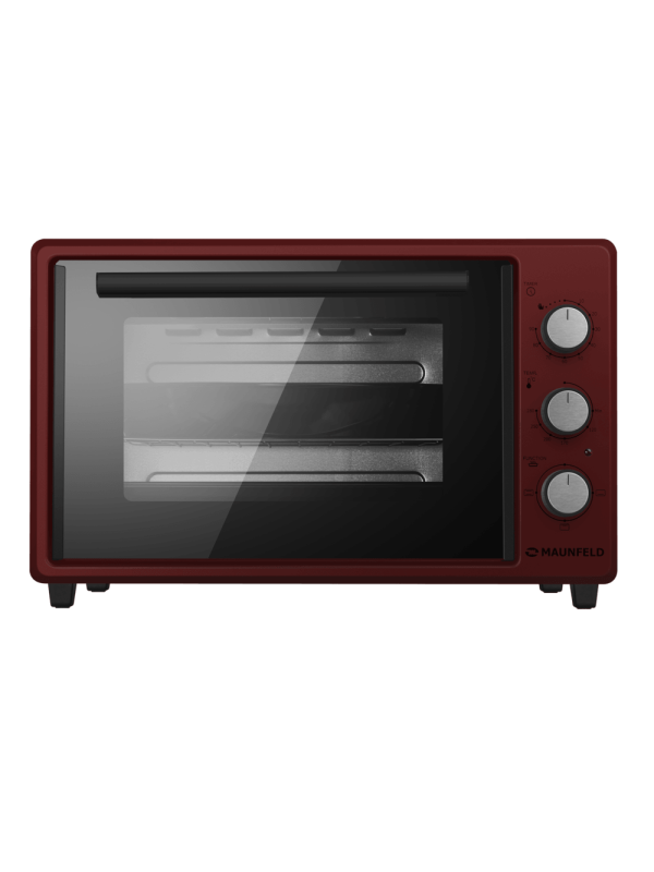 Мини-печь Maunfeld MMO-373MR01Red спереди