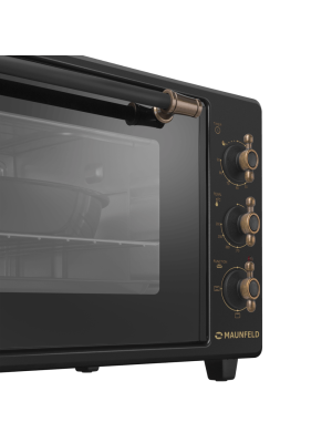 Мини-печь Maunfeld MMO-373MB02 Black вблизи