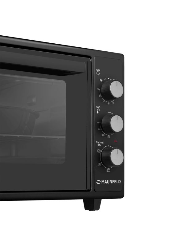 Мини-печь Maunfeld MMO-483MB01 Black вблизи