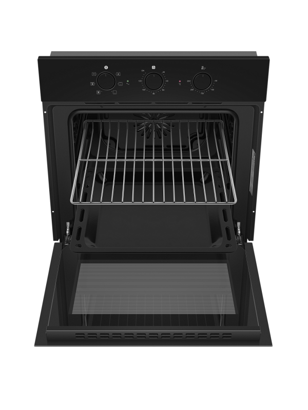 Электрический духовой шкаф HOMSair OEF606BK2 Black спереди (1)