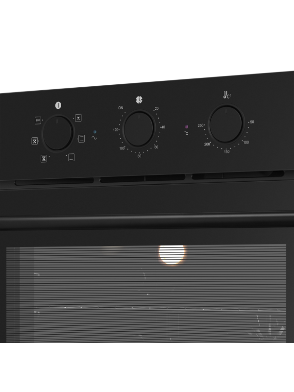 Электрический духовой шкаф HOMSair OEF606BK2 Black панель управления