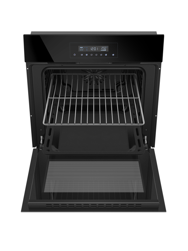 Электрический духовой шкаф HOMSair OEH6010BK2 Black спереди (1)