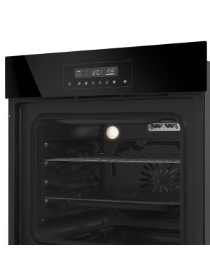 Электрический духовой шкаф HOMSair OEH6010BK2 Black сбоку