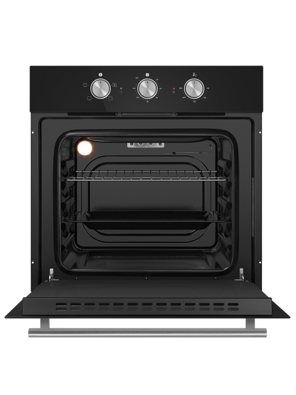 Электрический духовой шкаф HOMSair OES604BK Black спереди