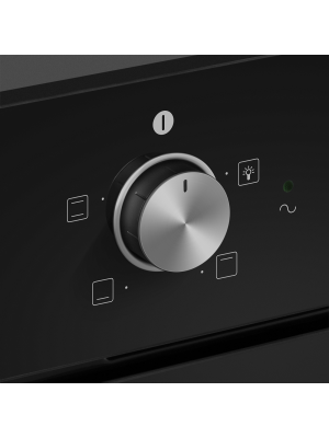 Электрический духовой шкаф HOMSair OES604BK Black вблизи (1)