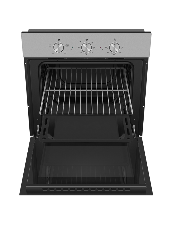 Электрический духовой шкаф HOMSair OES604S Inox спереди (1)