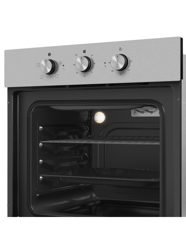 Электрический духовой шкаф HOMSair OES604S Inox под углом