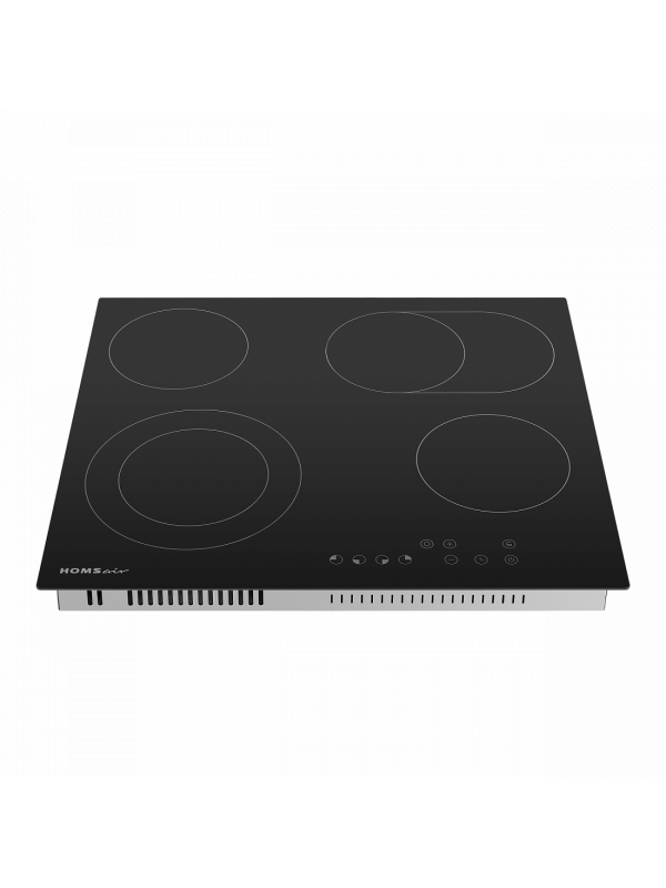 Электрическая варочная панель HOMSair HVС64SMDBK Black спереди