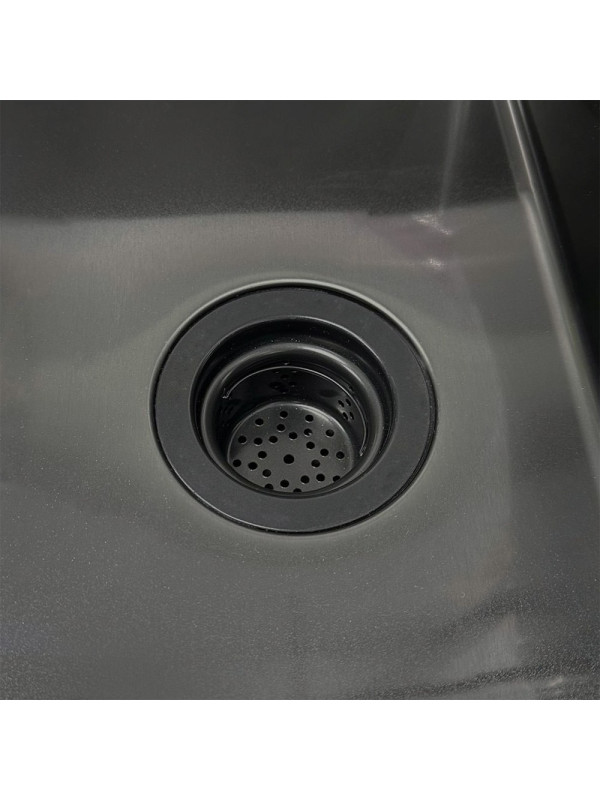 Кухонная мойка Roxen Simple 560220-65B графит вблизи