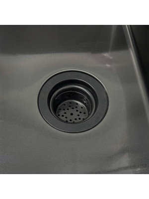 Кухонная мойка Roxen Simple 560220-65B графит вблизи