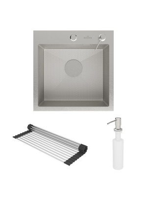 Кухонная мойка Roxen Snake 560220-45-S сатин комплектация