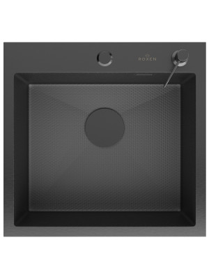 Кухонная мойка Roxen Snake 560220-50-BS графит