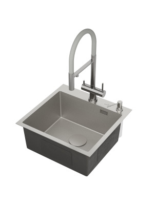 Кухонная мойка Roxen Snake 560220-50-S сатин сбоку