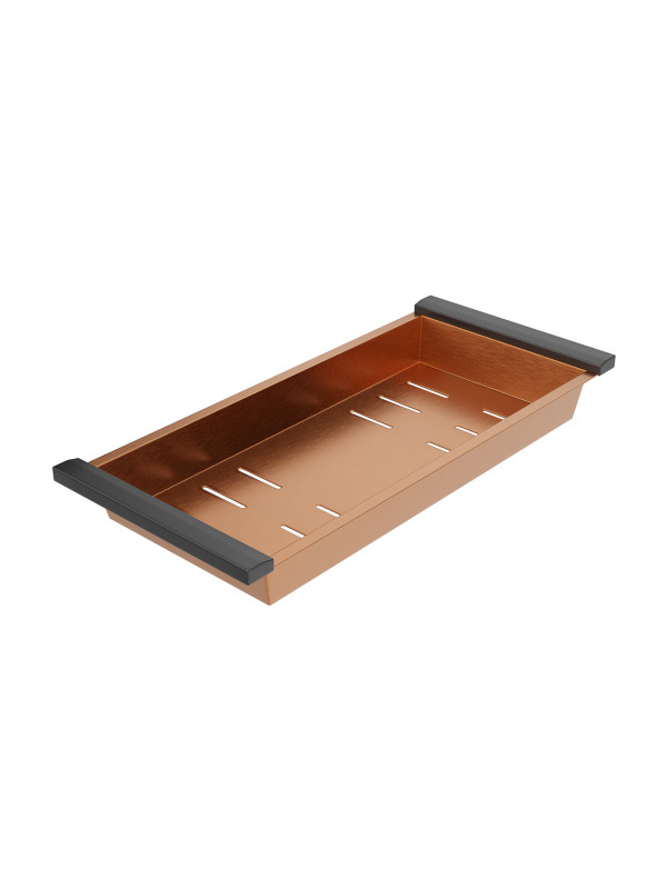 Кухонная мойка Roxen Snake 560220-60-BRS бронза коландер