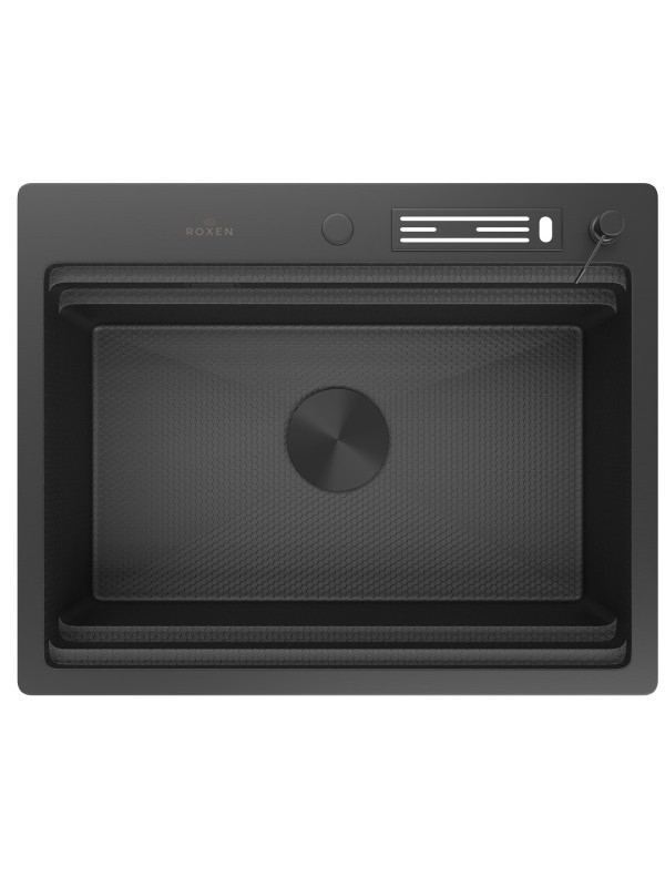 Кухонная мойка Roxen Stage 560250-60-BS оружейная сталь