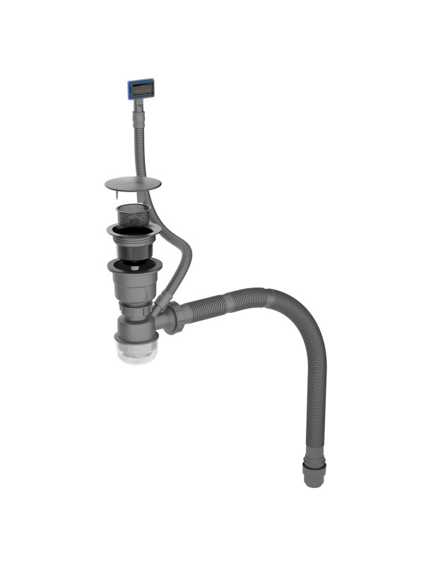 Кухонная мойка Roxen Stage Plus 560250-60B графит сифон