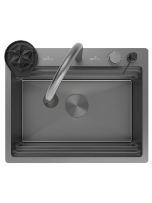Кухонная мойка Roxen Stage Plus 560250-60B графит