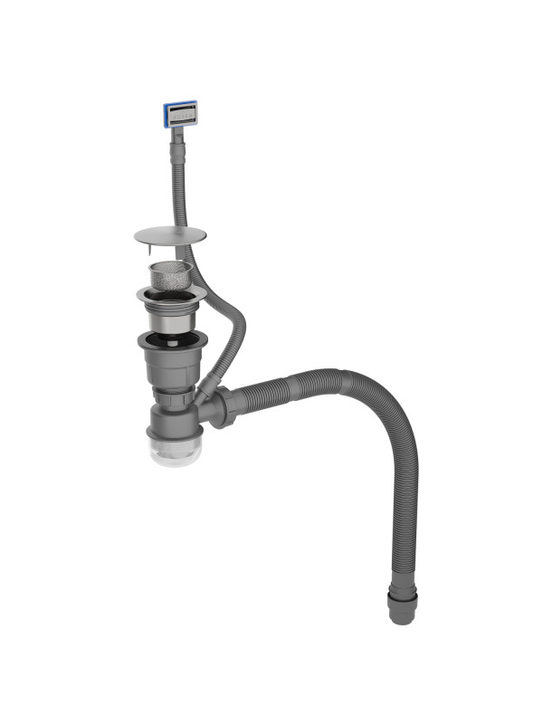 Кухонная мойка Roxen Stage Plus 560250-60-S текстурный сатин сифон