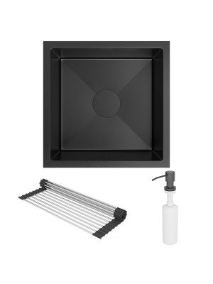 Кухонная мойка Roxen Uno 560210-44B графит комплектация