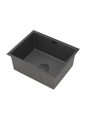 Кухонная мойка Roxen Uno 560210-54-BS графит сбоку