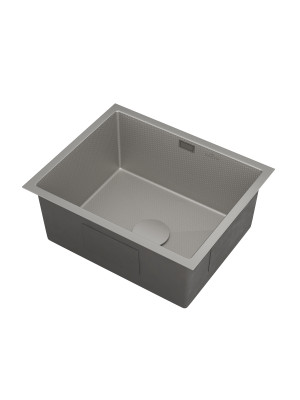 Кухонная мойка Roxen Uno 560210-54-S сатин сбоку