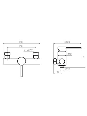 Гигиенический душ Ahti Polar circle PC305017 схема