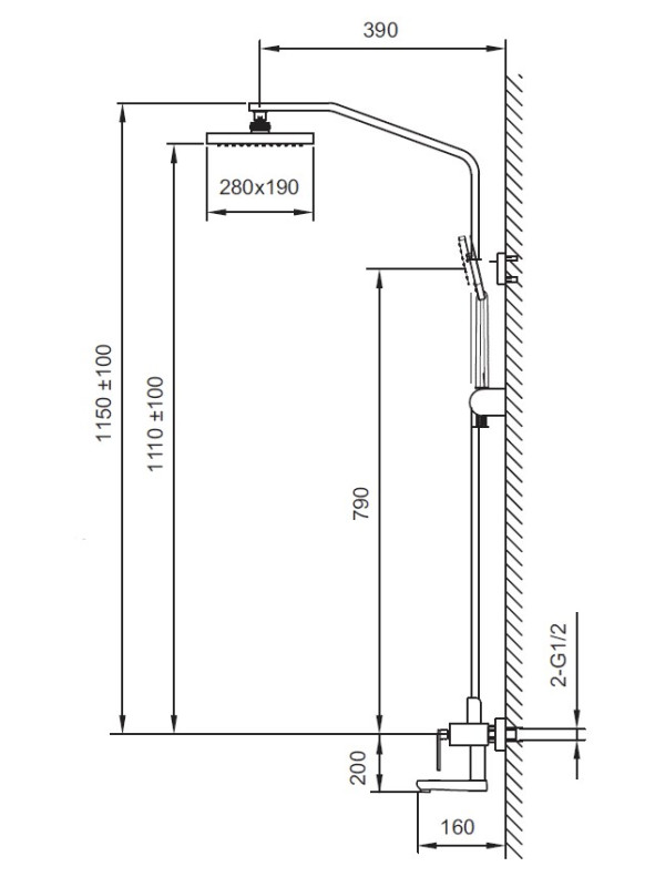 Душевая система Ahti Alavus AV403101 схема