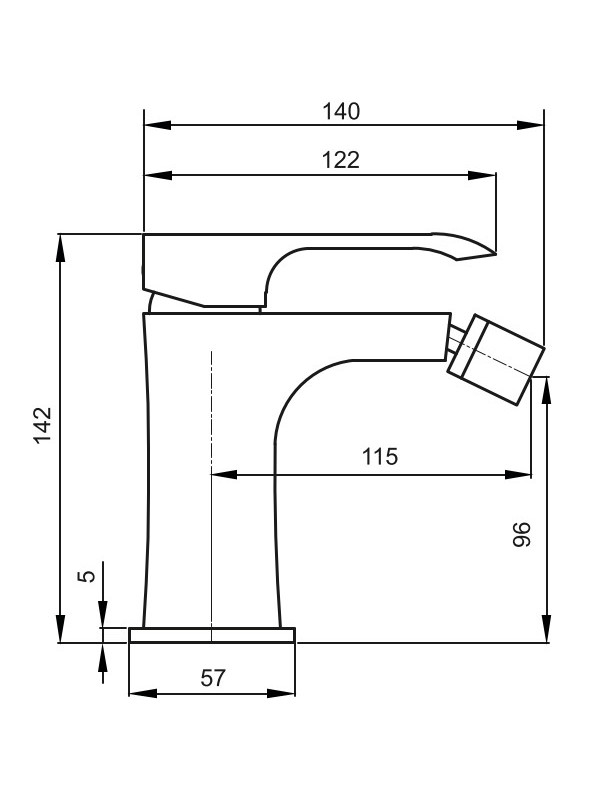 Смеситель Ahti Rauma RM501001 хром схема