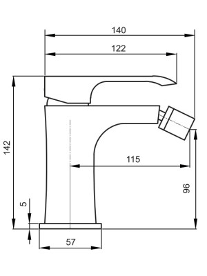 Смеситель Ahti Rauma RM501001 хром схема